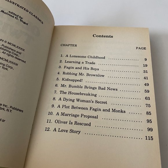 Oliver Twist: Charles Dickens Great Illustrated Classics Hardcover Book 1989 - Picture 2 of 5